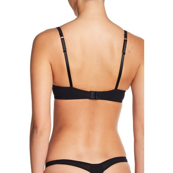 FELINA Priscilla Sheer Non-Padded Underwire Demi Bra Black 32DD #110019 NEW - Picture 2 of 3